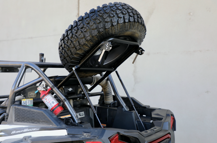 2014 - 2022 Polaris RZR 1000 XP XP4 spare tire rear rack mount holder 2014 - 2022 Polaris RZR 1000 XP XP4 spare tire rear rack mount holder